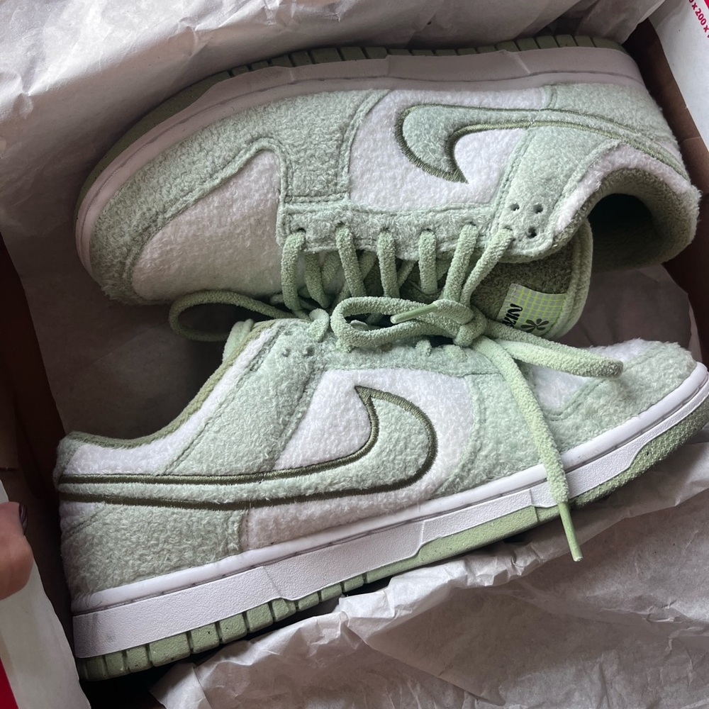 Nike Dunk Fleece Honeydew W Sz 8 - Picture 3 of 8